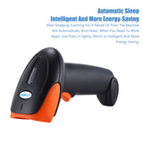 Wireless 2D QR Barcode Scanner Handheld USB Receiver