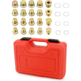 64PCS Oil Pan Drain Plug Thread Repair Kit M13–M20 for Engine Maintenance