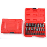 25PCS Damaged Screw Extractor Multi-Spline Easy Out Bolt Remover Set