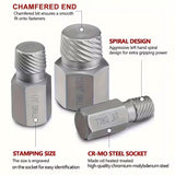 25PCS Damaged Screw Extractor Multi-Spline Easy Out Bolt Remover Set