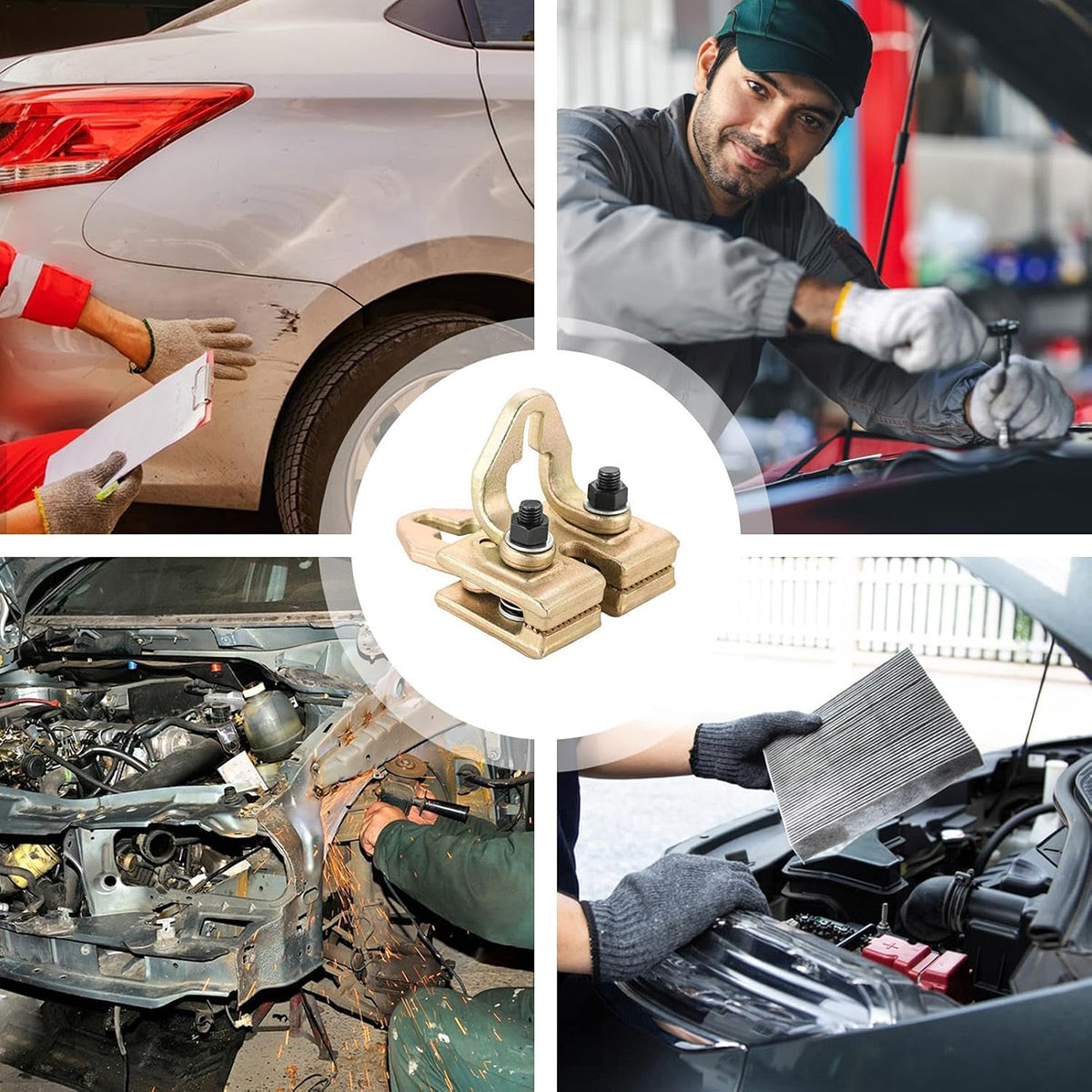 3-Ton Auto Body Pull Clamp Self-Tightening for Dent Panel Repair