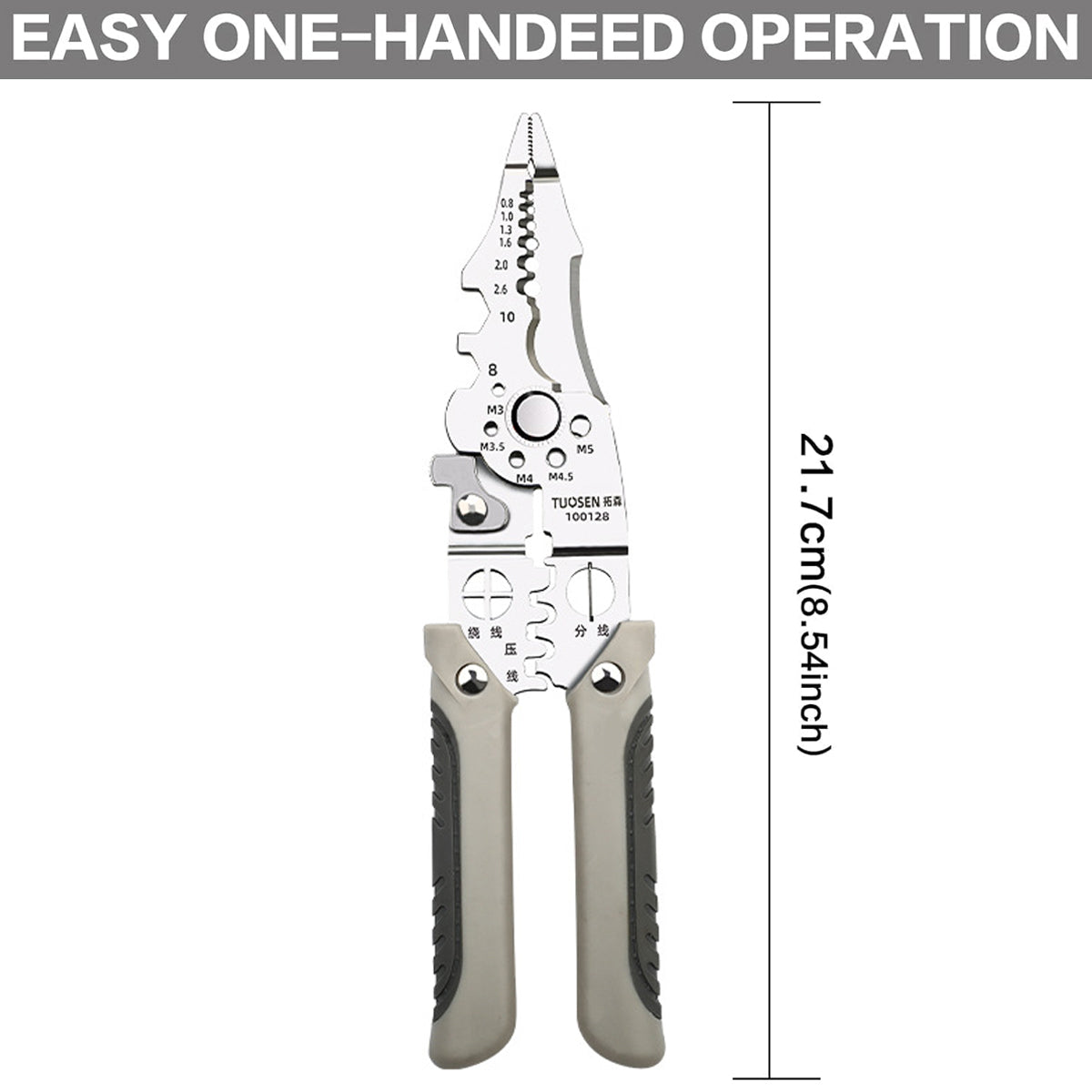 Multifunctional Wire Stripper Pliers Electric Cable Crimper Cutter