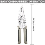 Multifunctional Wire Stripper Pliers Electric Cable Crimper Cutter