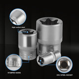 14x E Torx Female Bit Socket Set E4-E24 1/4" 3/8" 1/2"