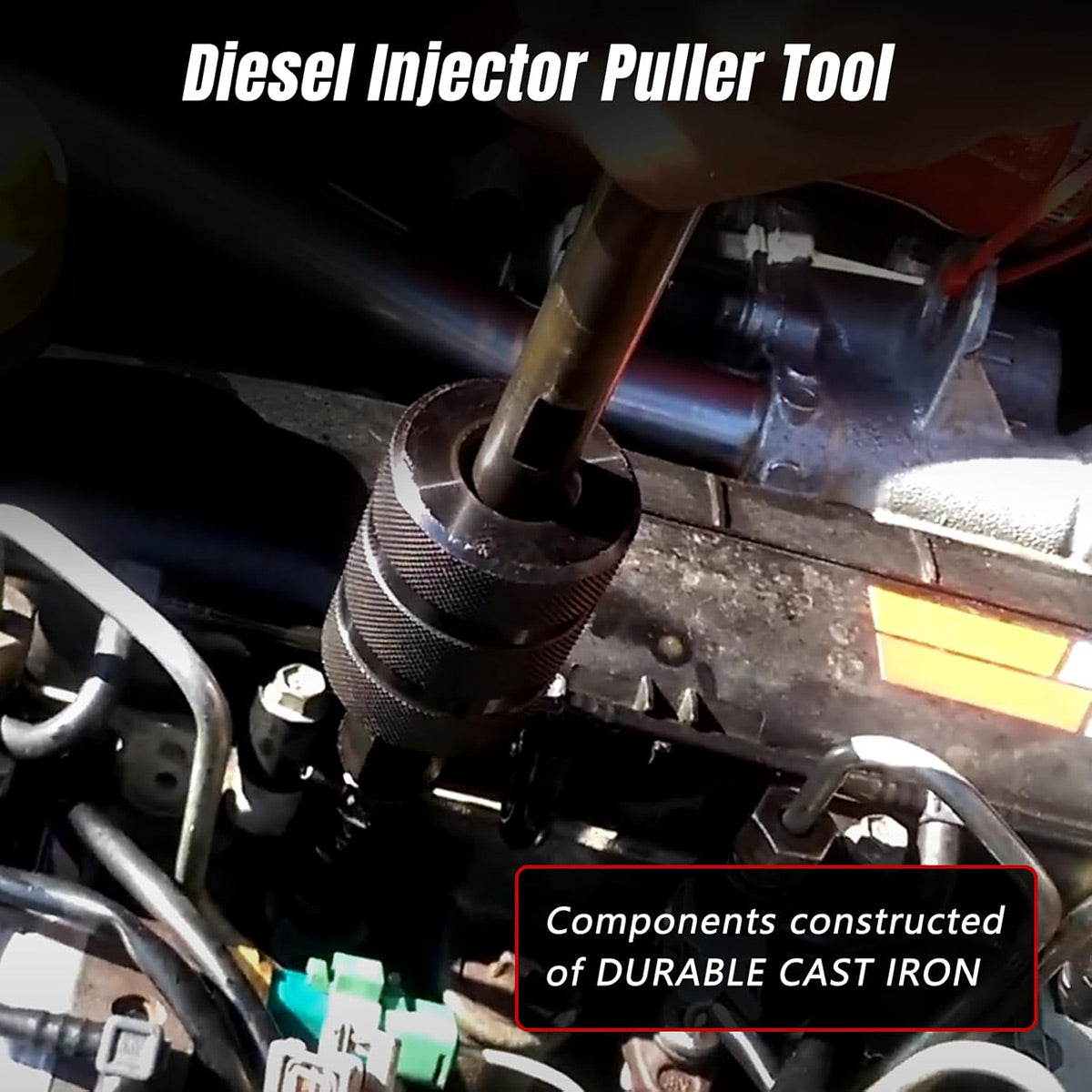 Diesel Injector Removal Tool Set with Sliding Hammer M8–M14