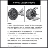 11PCS Clutch Alignment Tool Kit for Car Transmission Repair