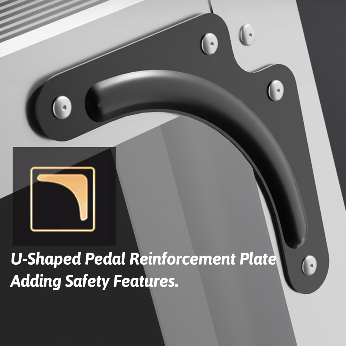 4 Step Folding Aluminum Ladder for Home Kitchen Garage