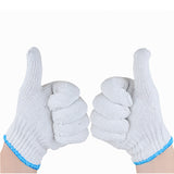 White Safety Work Glove Knitted Cotton Heavy Duty Factory Warehouse