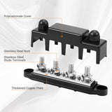 12V M8/M10 Distribution Block Covered Busbar Terminal for Electrical Systems