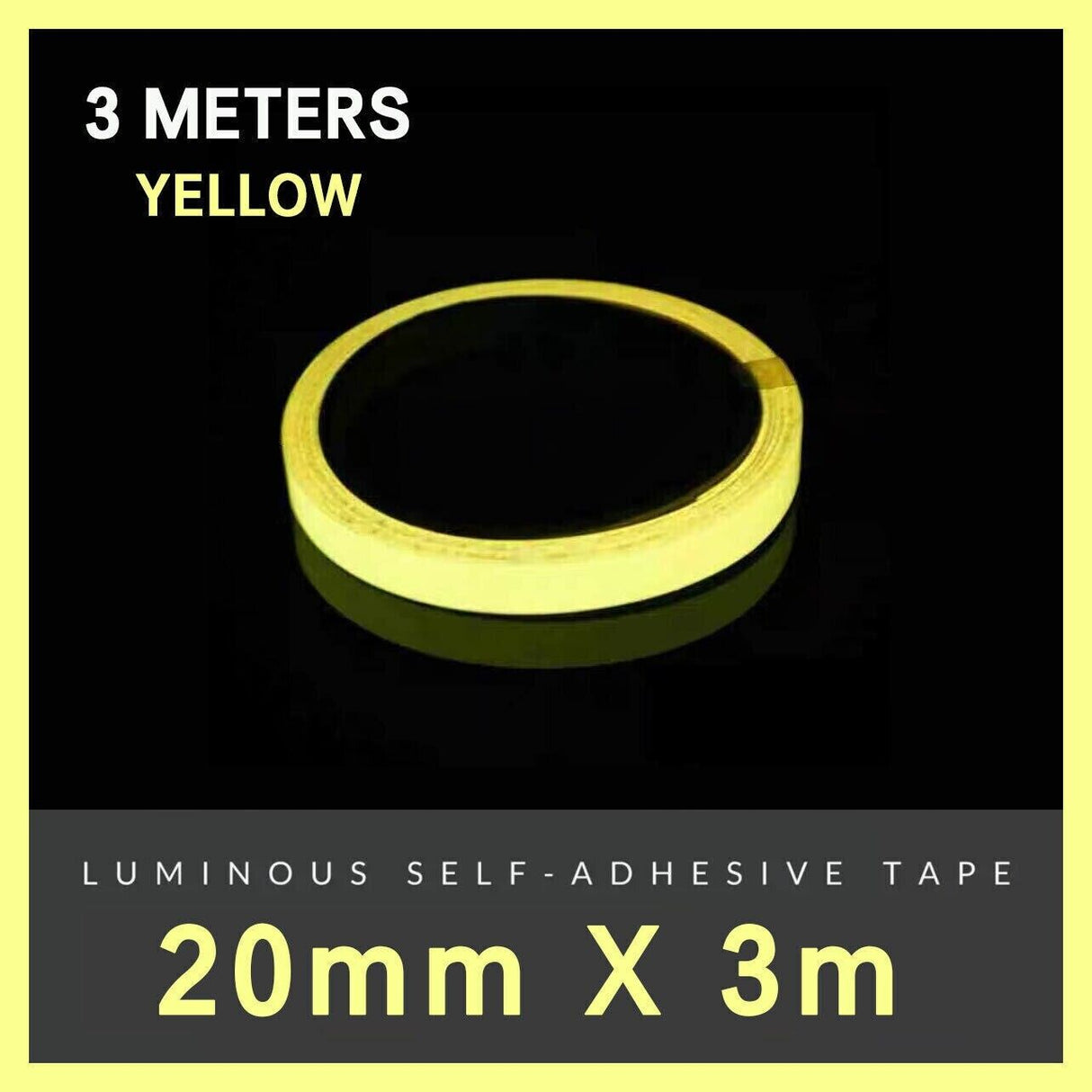 Luminous Fluorescent Night Glow Tape Self Adhesive Safety Sticker