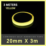 Luminous Fluorescent Night Glow Tape Self Adhesive Safety Sticker