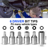 23PCS Oil Pan Wrench Socket T-Bar Set for Engine Repair