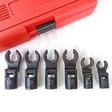 6PCS Fuel Line Wrench Set Swivel Head CR-V for Car Truck