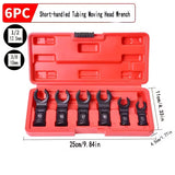6PCS Fuel Line Wrench Set Swivel Head CR-V for Car Truck