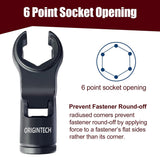 6PCS Fuel Line Wrench Set Swivel Head CR-V for Car Truck