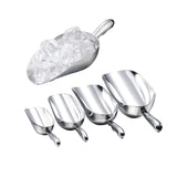 4 Sizes Aluminum Alloy Ice, Flour Rice Scoops Multipurpose