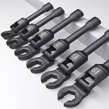 6PCS Flexible Head Fuel Line Wrench Set 12–19mm CR-V Steel