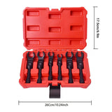 6PCS Flexible Head Fuel Line Wrench Set 12–19mm CR-V Steel