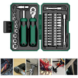 40PCS Portable Ratchet Screwdriver Kit with Magnetic Bit Holder for DIY Repair