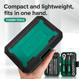 40PCS Portable Ratchet Screwdriver Kit with Magnetic Bit Holder for DIY Repair