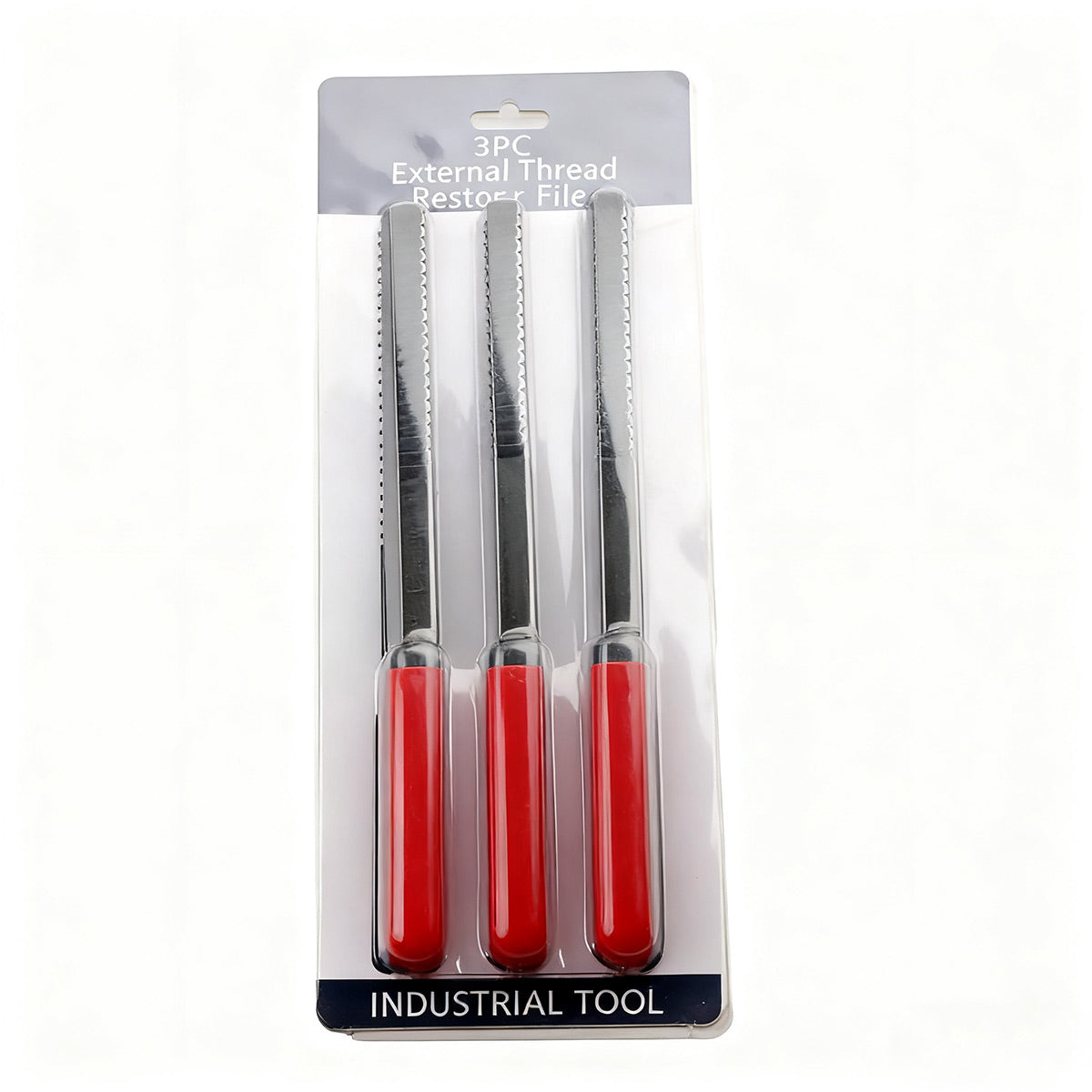 3PCS Thread Repair File Set SAE Metric Metal Hand Files