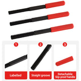 3PCS Thread Repair File Set SAE Metric Metal Hand Files