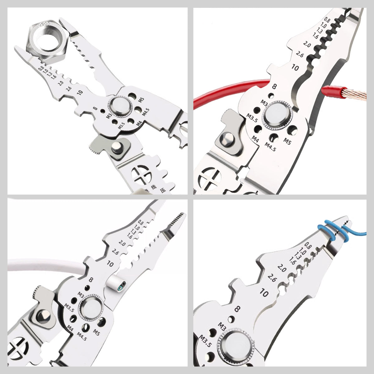 Multifunctional Wire Stripper Cutter Crimper Tool for Professionals