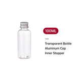 20pcs Travel Cosmetic PET Bottles with Aluminium Lids for Packaging