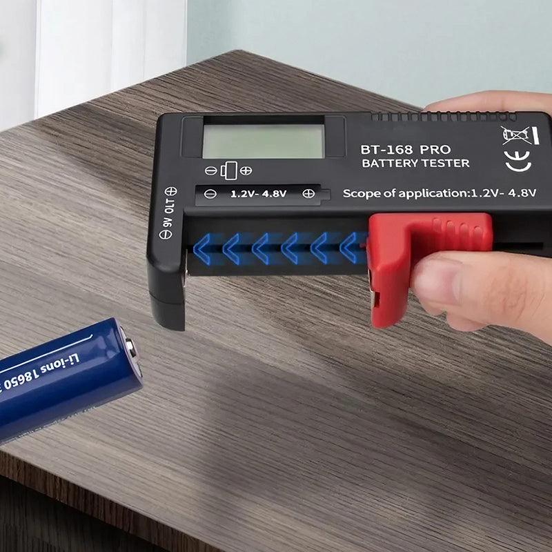 Digital Universal Battery Tester AA AAA C D 9V Button Cell LCD Display