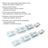 80PCS Stainless Steel M4-M8 Sheet Metal Nut Clips Assortment