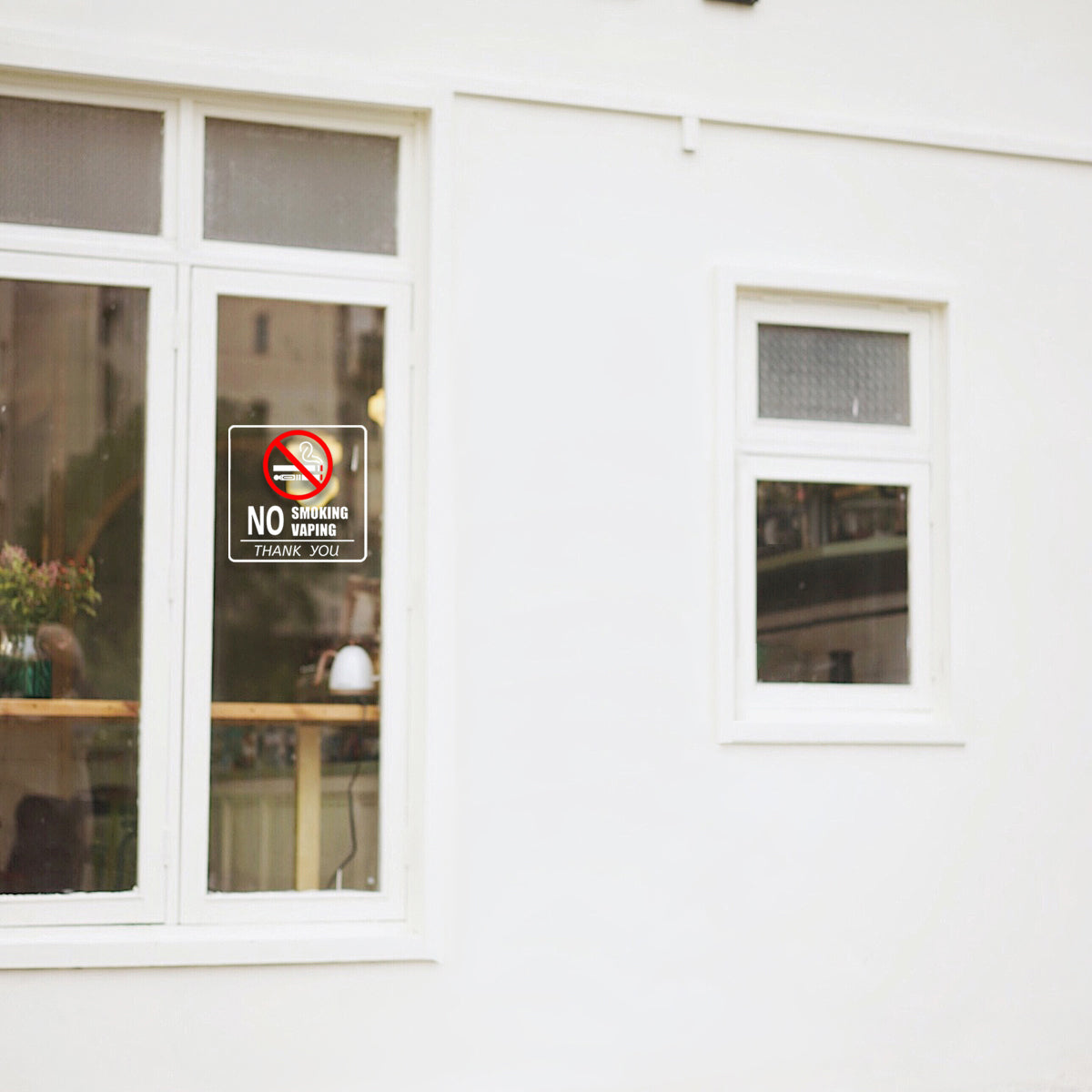 No Smoking Sign Waterproof Removable Safety Sticker Label 10pcs