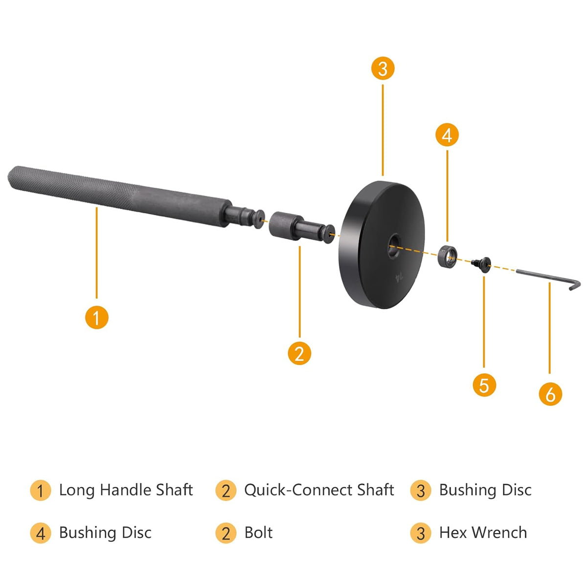 52-Piece Wheel Bearing Installation Tool Set for Automotive Hub Service