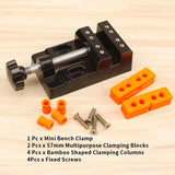 Mini Flat Clamp Table Vise Bench Drill Press Vice DIY Tools