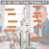 Multifunctional Wire Stripper Pliers Electric Cable Crimper Cutter