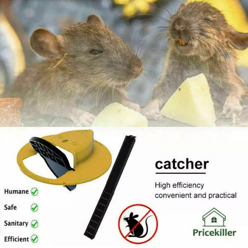 Flip N Slide Bucket Lid Mouse Rat Trap With Ladder Mousetrap Catcher