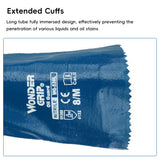 Extended Nitrile Oil Proof Work Gloves 30cm Non Slip Repair Gloves