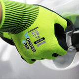 Nitrile Dipped Work Gloves Oil Resistant Non Slip Labor Gloves 2 Pairs