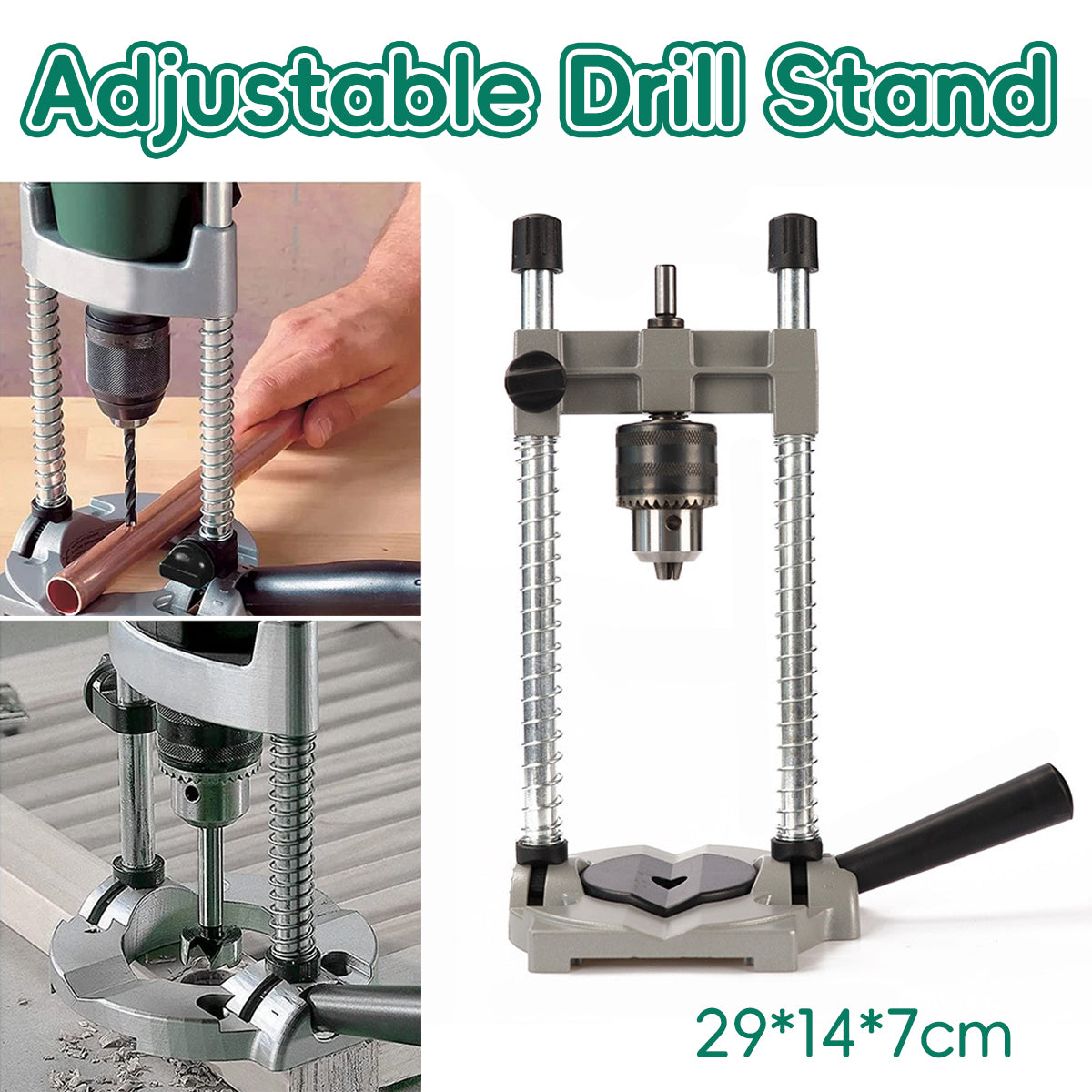 Adjustable Drill Stand Press for Wood and Metal Drilling