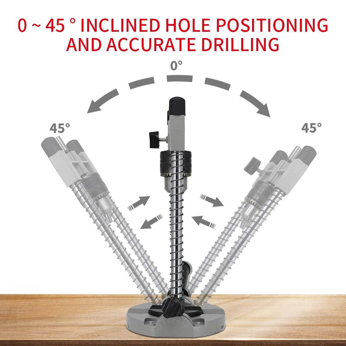 Adjustable Drill Stand Press for Wood and Metal Drilling