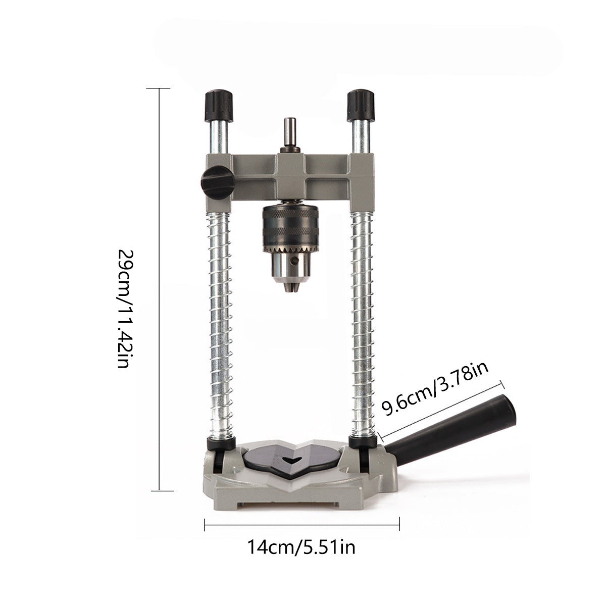 Adjustable Drill Stand Press for Wood and Metal Drilling