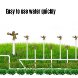 360 Degree Alloy Sprinkler Head Rotating Garden Lawn Nozzle Durable