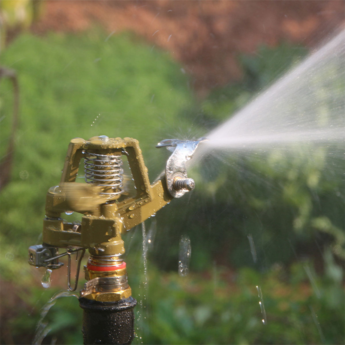 360 Degree Alloy Sprinkler Head Rotating Garden Lawn Nozzle Durable