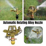 360 Degree Alloy Sprinkler Head Rotating Garden Lawn Nozzle Durable