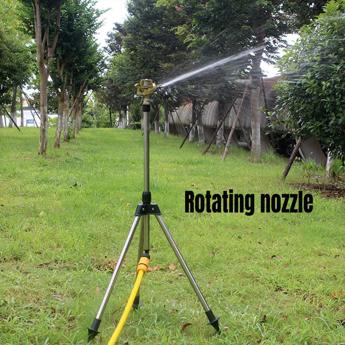 360 Degree Alloy Sprinkler Head Rotating Garden Lawn Nozzle Durable