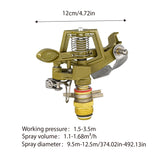 360 Degree Alloy Sprinkler Head Rotating Garden Lawn Nozzle Durable