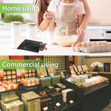 100PCS Black Aluminium Foil Resealable Food Storage Pouches