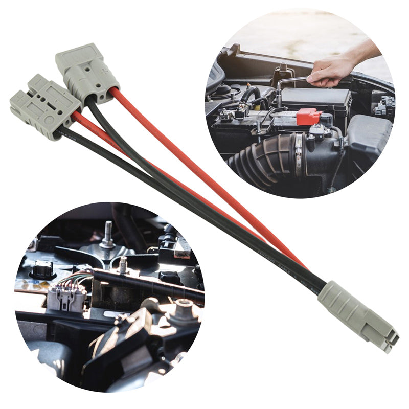 50 Amp Anderson Plug Connector Double Y Adaptor 6mm Cable Automotive