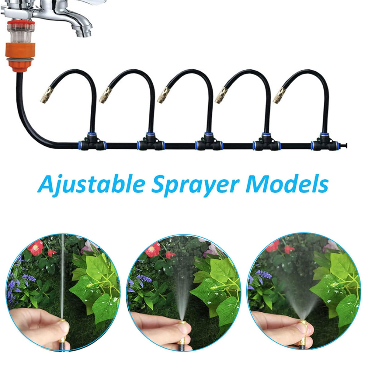 Garden Adjustable Spray Irrigation Hose 5M/10M/20M Watering System
