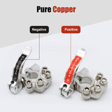 2x 12V 4Way Car Battery Terminal Connectors Clamp