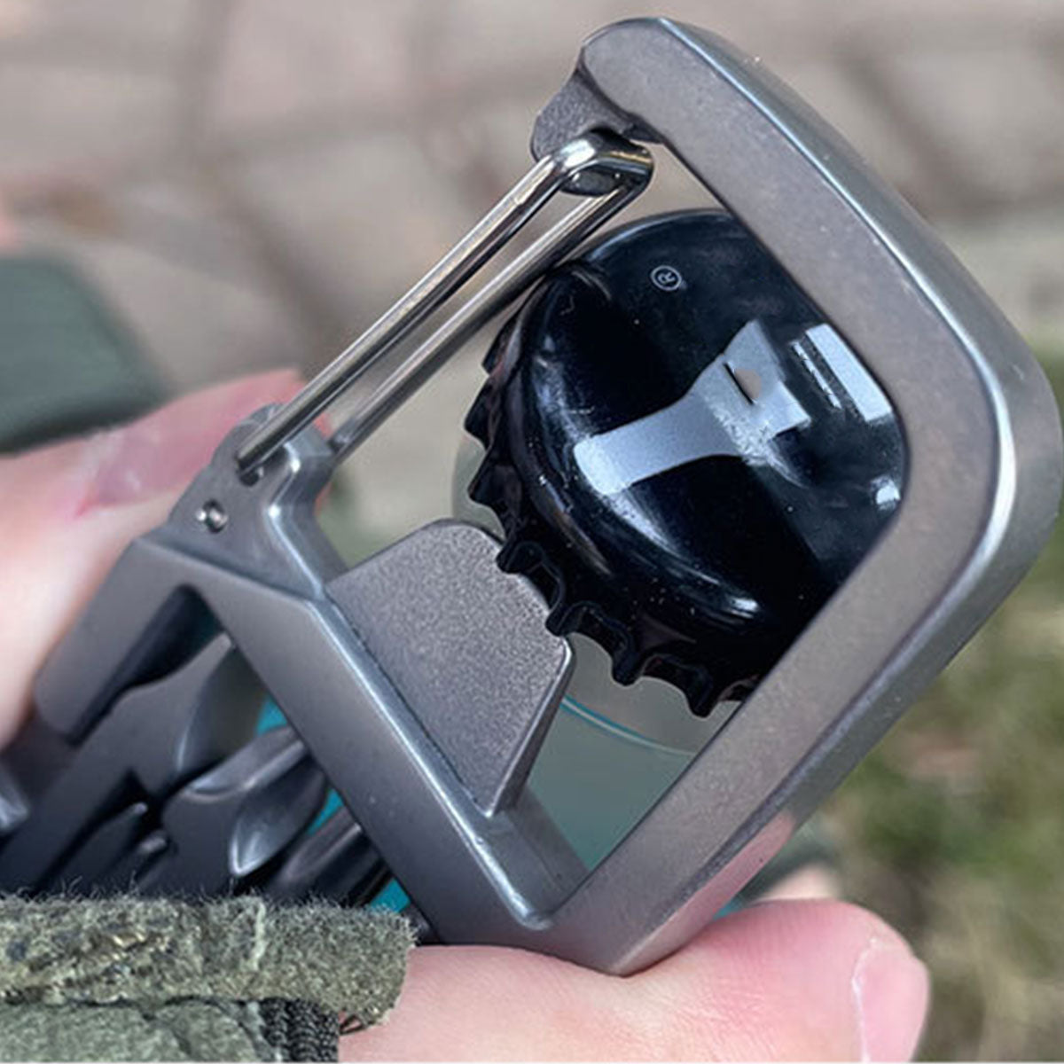 12-in-1 Stainless Steel Keychain Multitool Folding Camping Tool